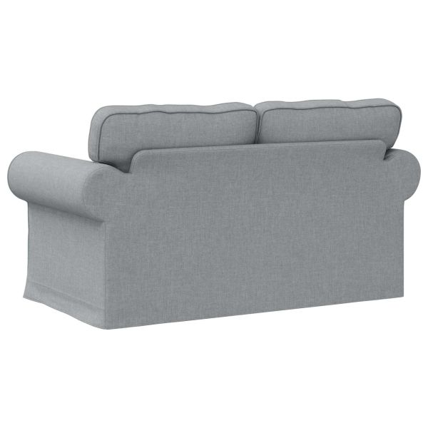 Диван Светлосиво 155 x 82 x 80 см текстил