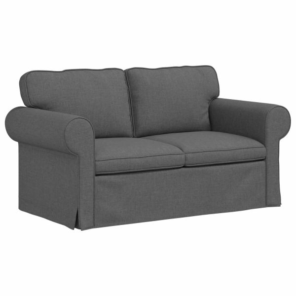 Диван Тъмен сив 155 x 82 x 80 см текстил