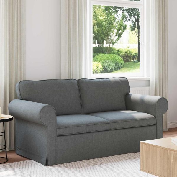 Диван Тъмен сив 175 x 82 x 80 см текстил