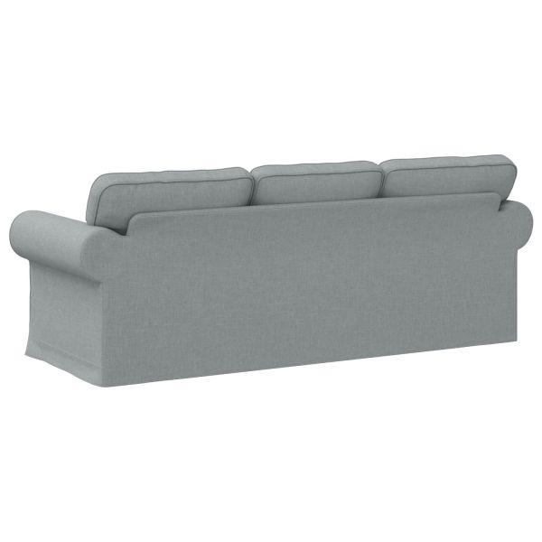 Диван Светлосиво 215 x 82 x 80 см текстил