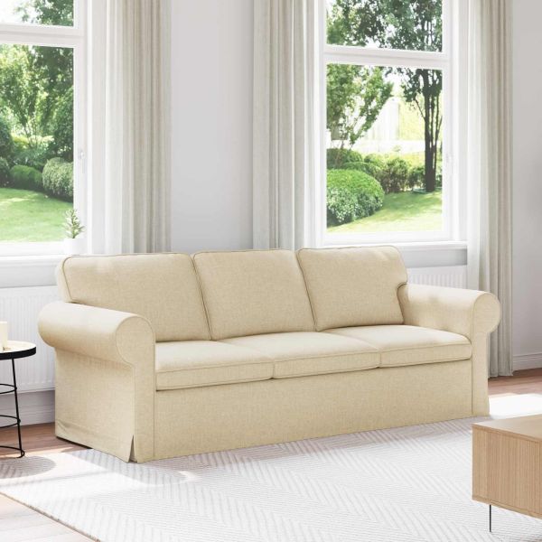 Диван Крем 215 x 82 x 80 см текстил