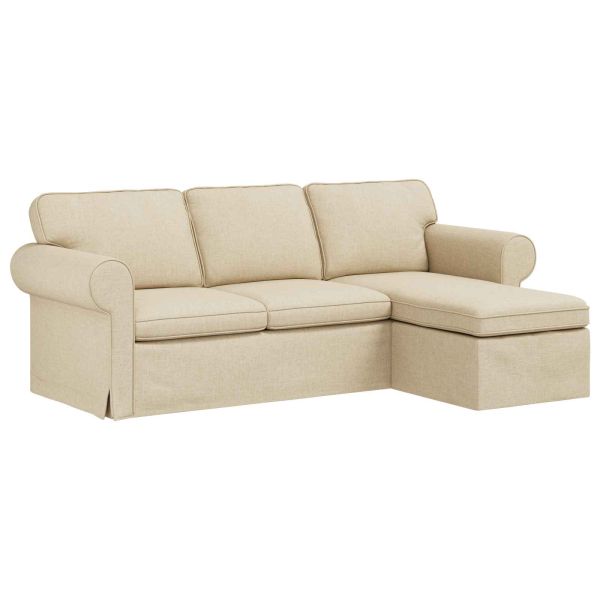 Диван Крем 215 x 138 x 80 см текстил