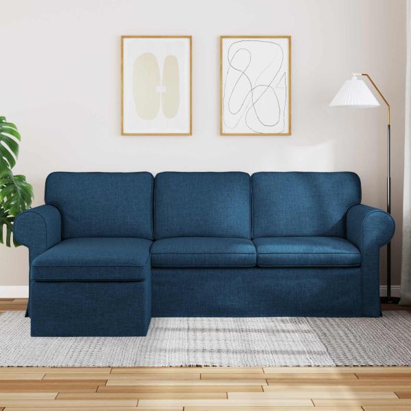 Диван Синьо 215 x 138 x 80 см текстил