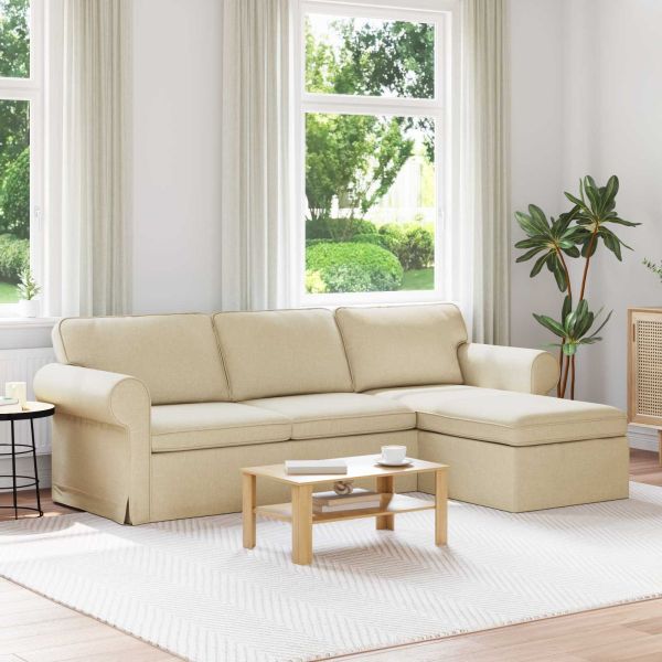 Диван Крем 245 x 138 x 80 см текстил
