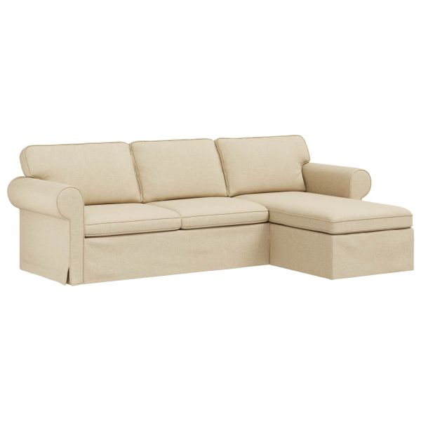 Диван Крем 245 x 138 x 80 см текстил