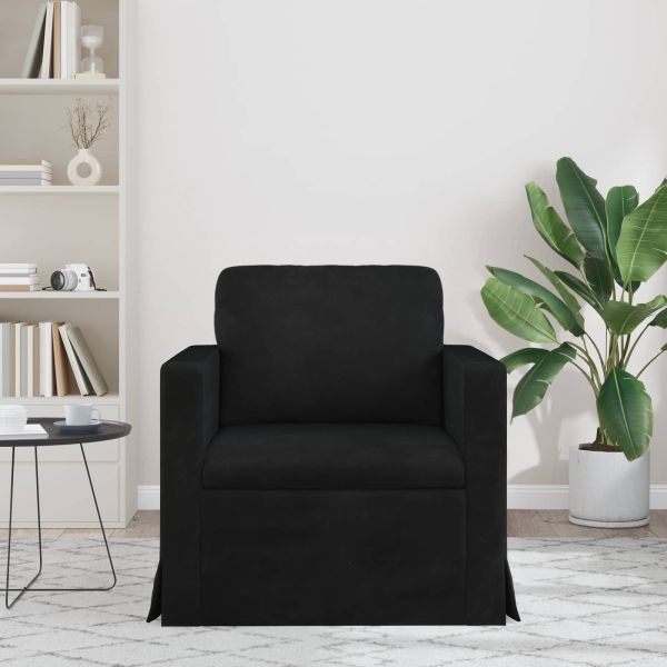 Диван Черно 78 x 78 x 80 см Кадифе