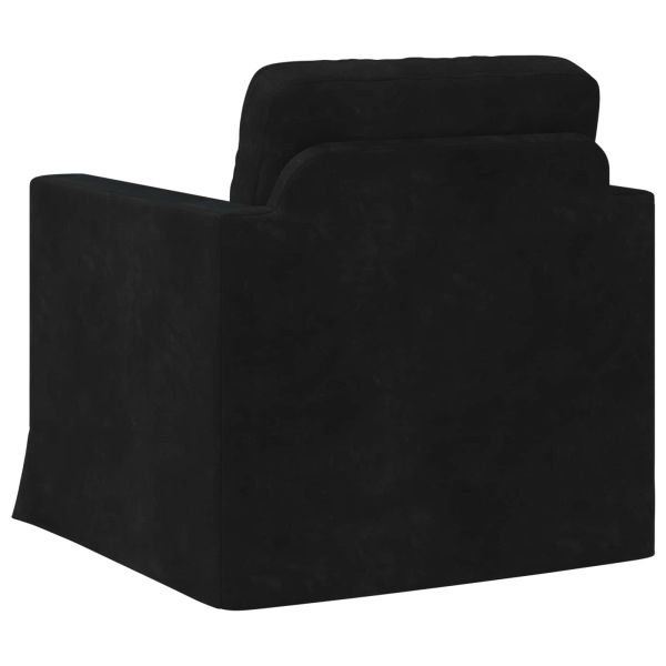 Диван Черно 78 x 78 x 80 см Кадифе