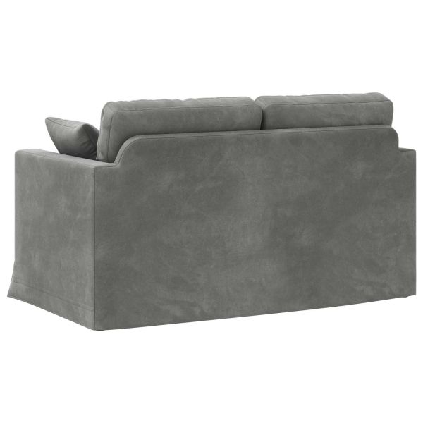 Диван Тъмен сив 138 x 78 x 80 см Кадифе