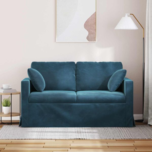 Диван Синьо 138 x 78 x 80 см Кадифе
