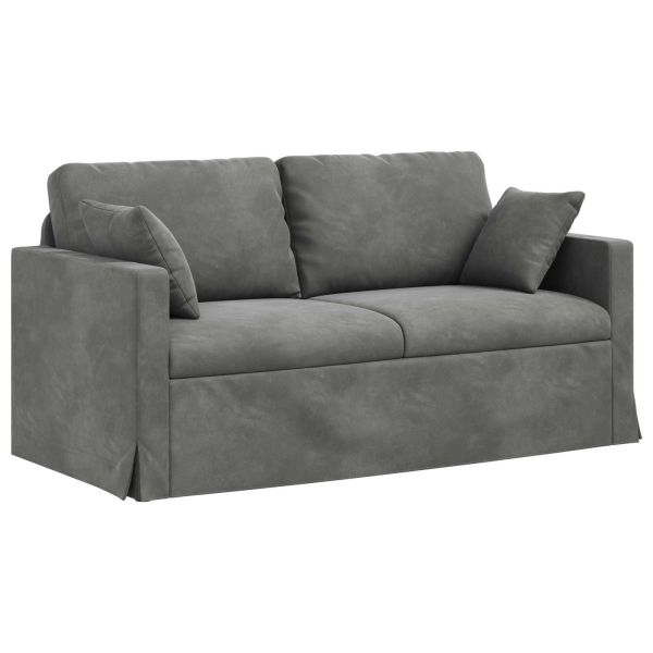 Диван Тъмен сив 158 x 78 x 80 см Кадифе