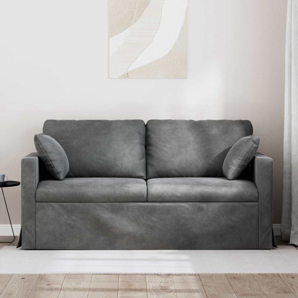 Диван Тъмен сив 158 x 78 x 80 см Кадифе