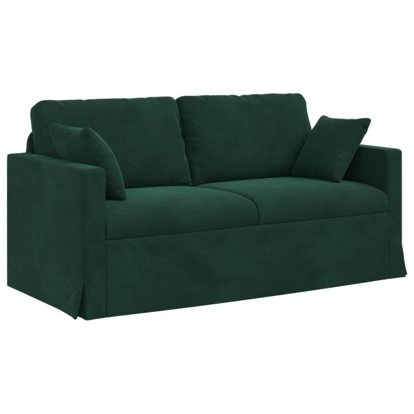 Диван Тъмен зелен 158 x 78 x 80 см Кадифе