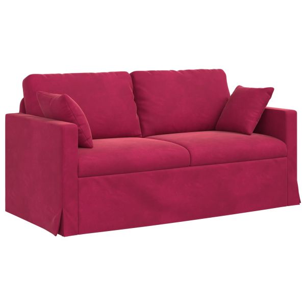 Диван Виненочервен 158 x 78 x 80 см Кадифе