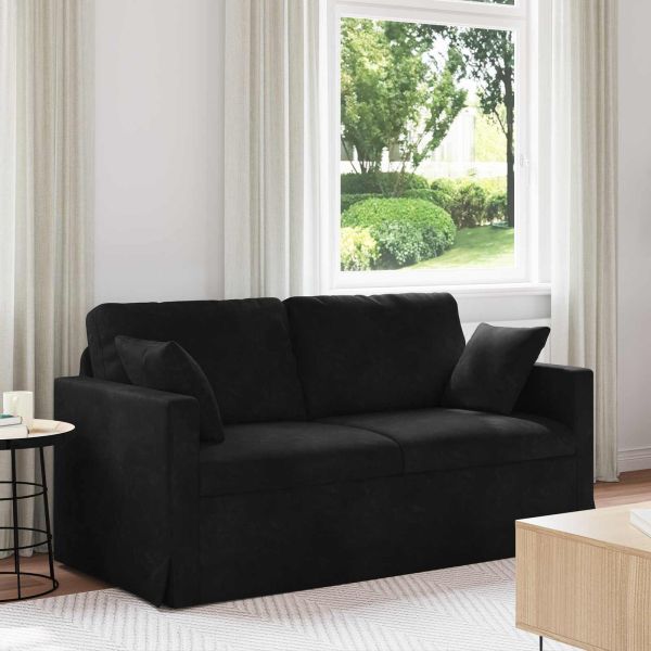 Диван Черно 158 x 78 x 80 см Кадифе