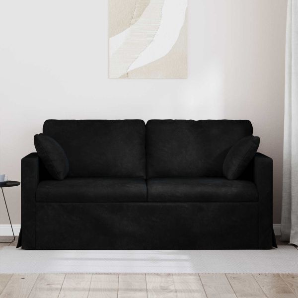 Диван Черно 158 x 78 x 80 см Кадифе