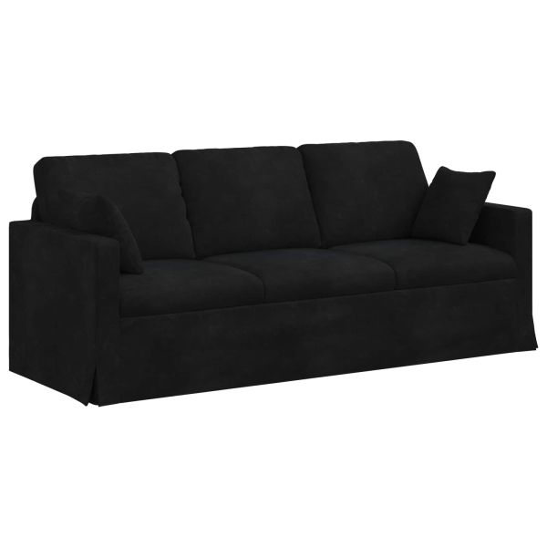 Диван Черно 198 x 78 x 80 см Кадифе