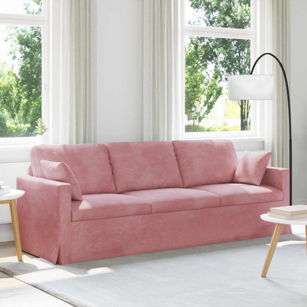 Диван Розово 228 x 78 x 80 см Кадифе