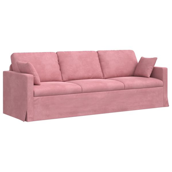 Диван Розово 228 x 78 x 80 см Кадифе