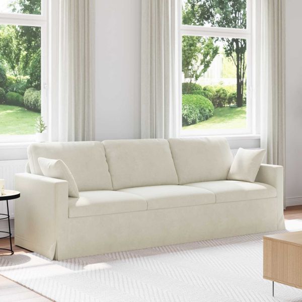 Диван Крем 228 x 78 x 80 см Кадифе