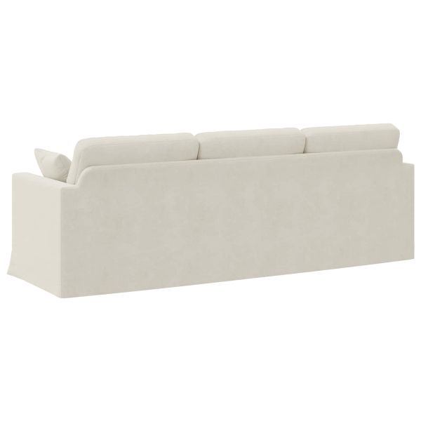 Диван Крем 228 x 78 x 80 см Кадифе