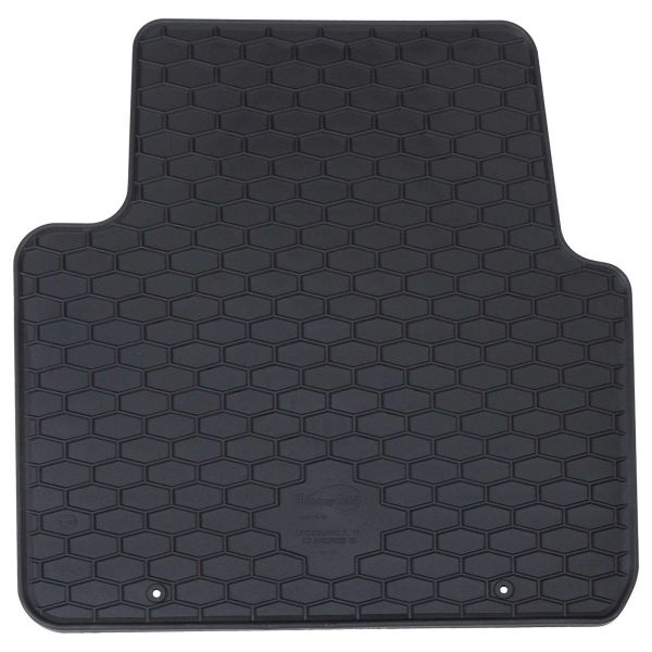 Автомобилен килим 4 pcs Черен Каучук