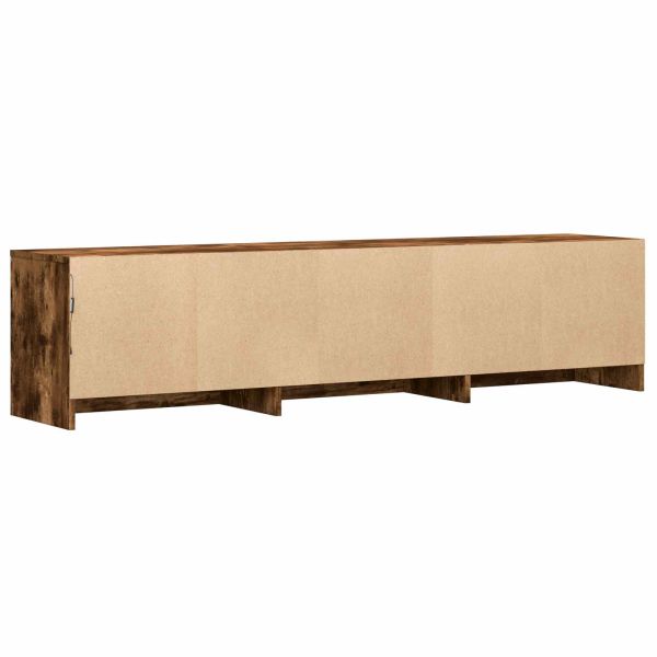 TV шкаф с LED 165 x 34 x 40 см Пушена Дъб