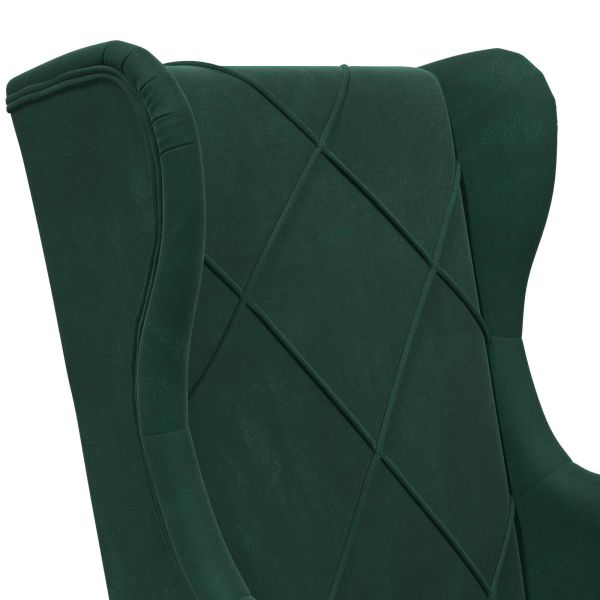 фотьойл Тъмен зелен Кадифе