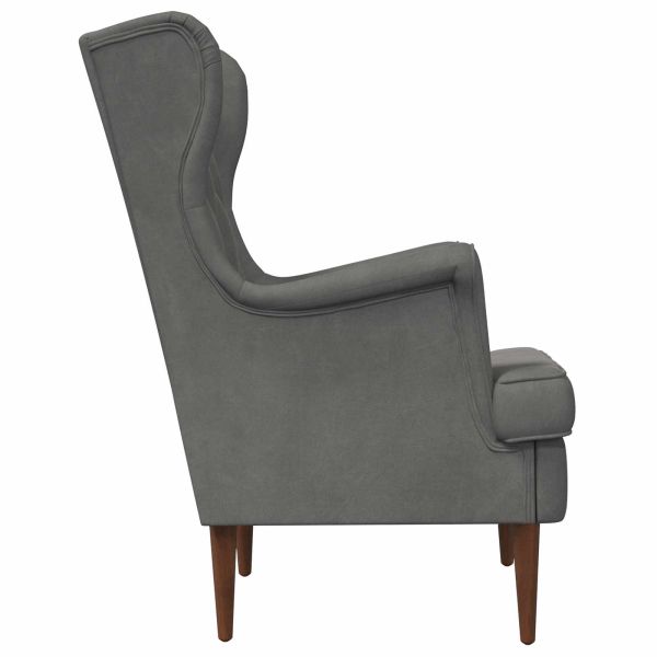 фотьойл Тъмен сив Кадифе