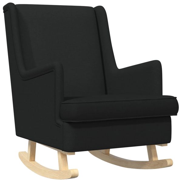 Люлеещ се стол Черен 62 x 80 x 85 см текстил