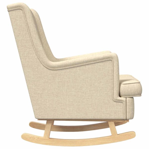 Люлеещ се стол Крем 62 x 80 x 85 см текстил