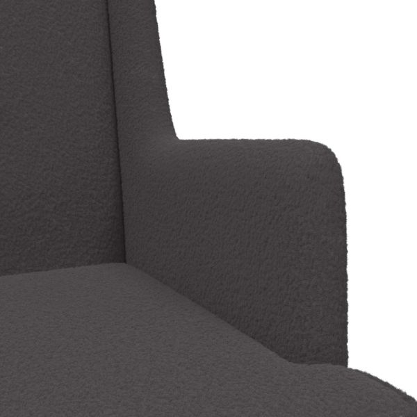 Люлеещ се стол Тъмносиво 62 x 80 x 85 см Букле