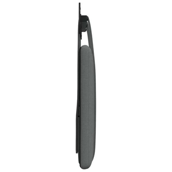 Табла за легло висяща Тъмен сив Текстил