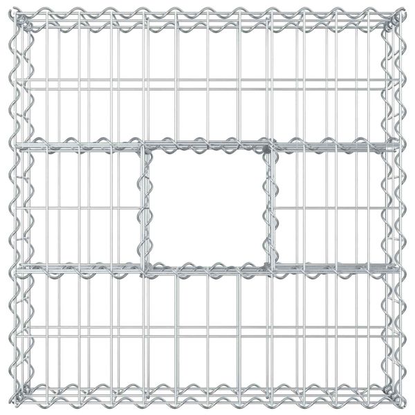 Габиона повдигнато легло Сребрист