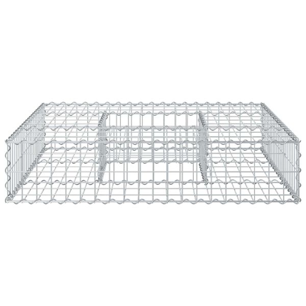 Габиона повдигнато легло Сребрист