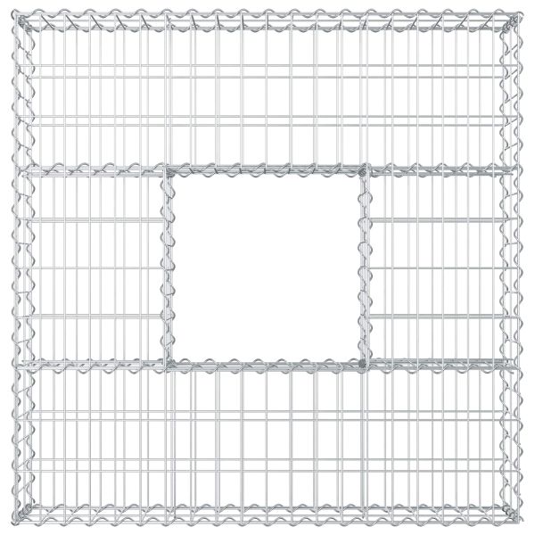 Габиона повдигнато легло Сребрист