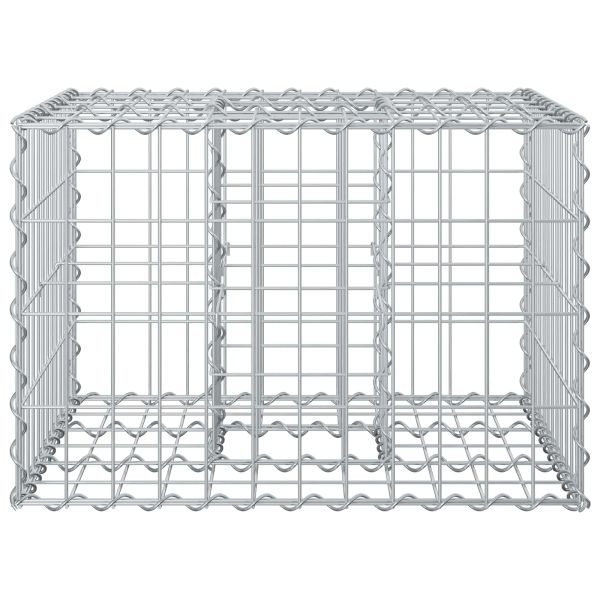 Габиона повдигнато легло Сребрист
