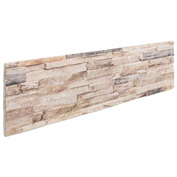 Стенни панели 10 бр. 100 x 25 cm Бяло и червено EPS пяна
