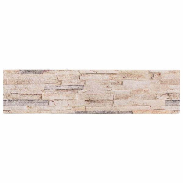 Стенни панели 10 бр. 100 x 25 cm Бяло и червено EPS пяна