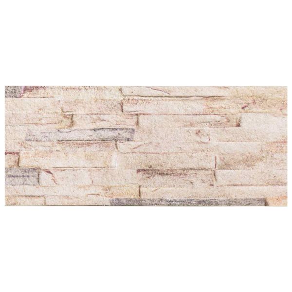 Стенни панели 10 бр. 100 x 25 cm Бяло и червено EPS пяна