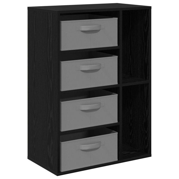 Служебен шкаф Черен дъб 60 x 33,5 x 84 см