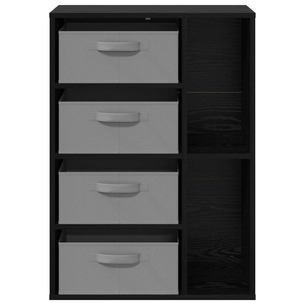 Служебен шкаф Черен дъб 60 x 33,5 x 84 см