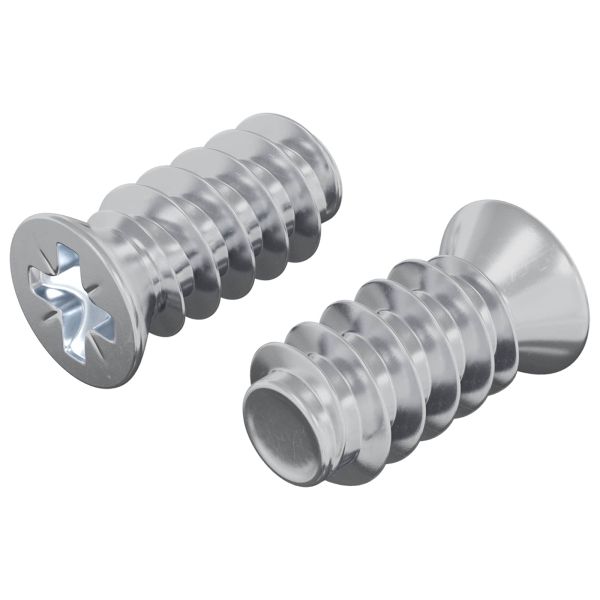 Винт 2 pcs Сребрист M6 x 12 мм Желязо