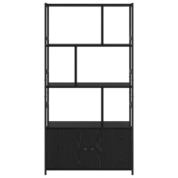 Рафт за книги 80 x 30 x 155,5 см Инженерна дървесина Черния дъб