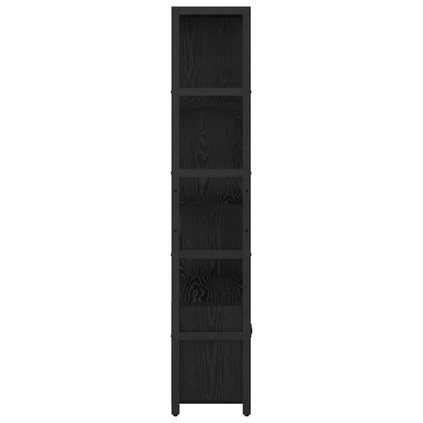 Рафт за книги 80 x 30 x 155,5 см Инженерна дървесина Черния дъб