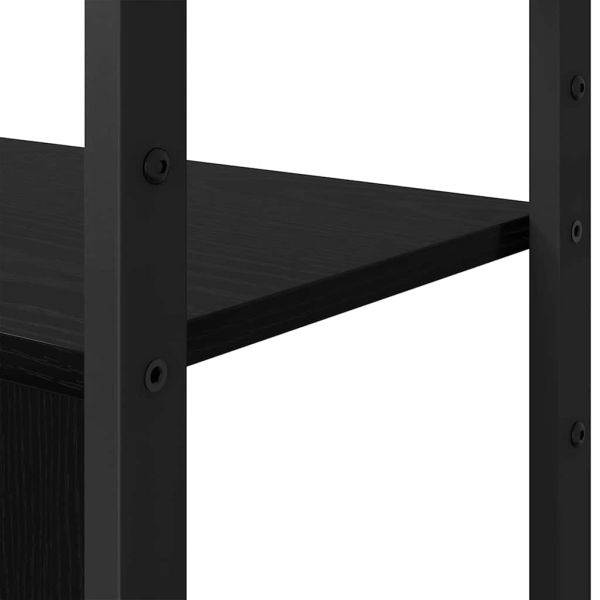 Рафт за книги 80 x 30 x 155,5 см Инженерна дървесина Черния дъб