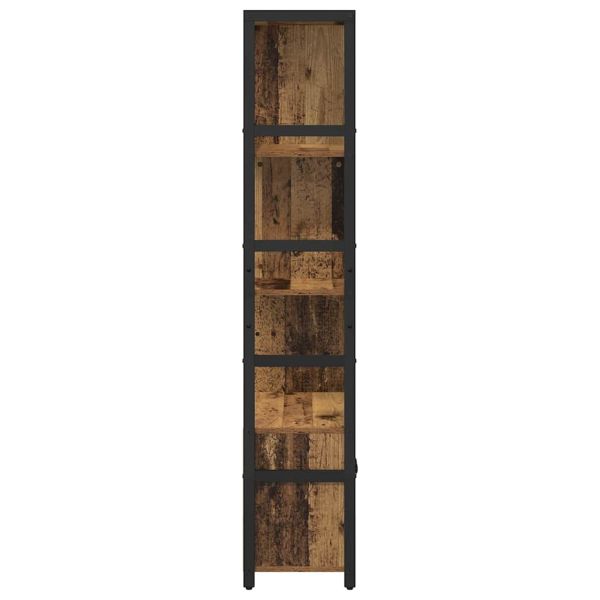 Рафт за книги 80 x 30 x 155,5 см Инженерна дървесина