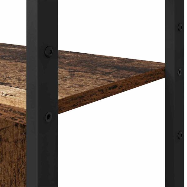 Рафт за книги 80 x 30 x 155,5 см Инженерна дървесина