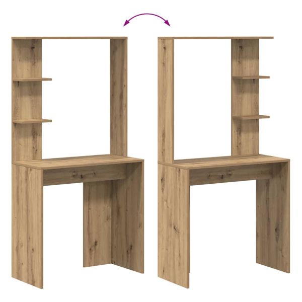 Бюро Дъб Инженерна дървесина 78,5 x 37 x 154,5 см