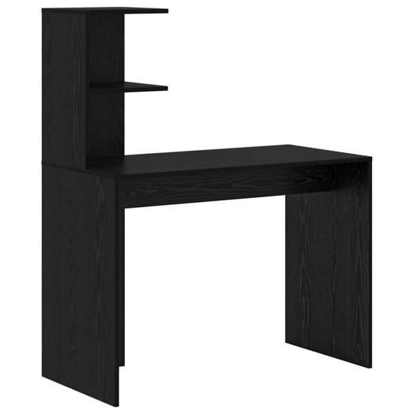 Бюро с рафт Черния дъб 102 x 50 x 124 см Инженерно дърво