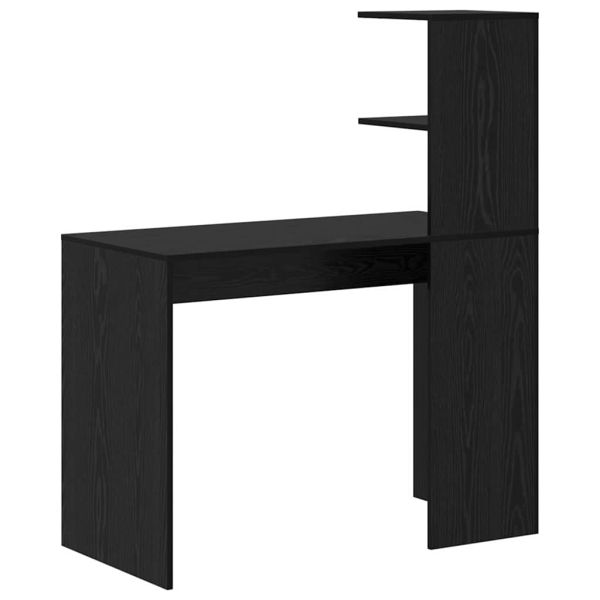 Бюро с рафт Черния дъб 102 x 50 x 124 см Инженерно дърво